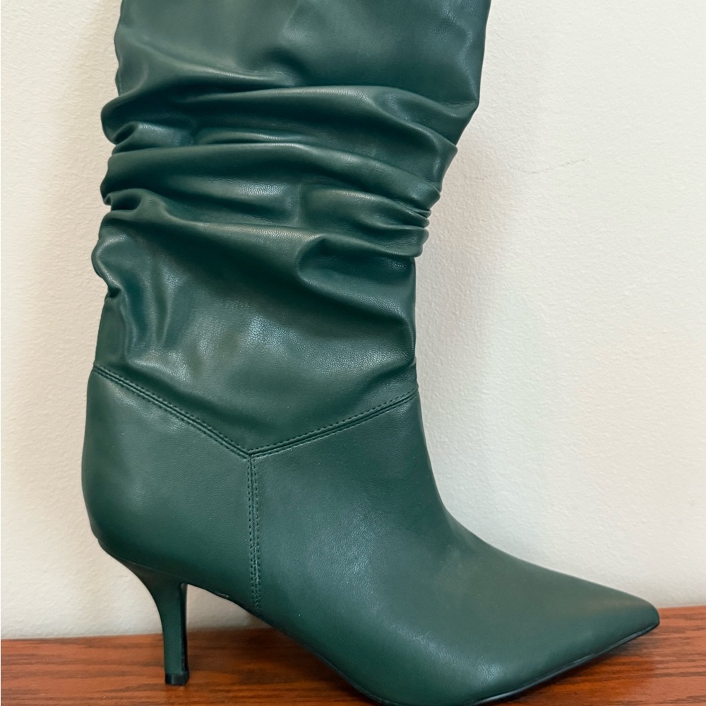 Marc Fisher Dark Green Heeled Boots